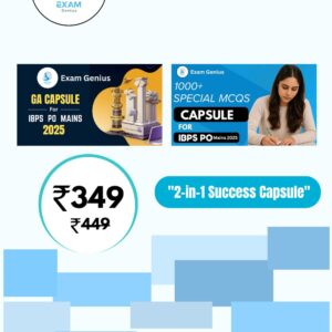 IBPS PO GA CAPSULE + 1000 SPECIAL MCQs COMBO PACK 2025