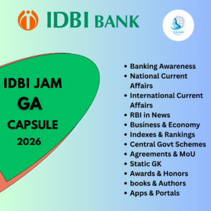 IDBI JAM GENERAL AWARENESS CAPSULE 2026