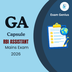 RBI ASSISTANT GA CAPSULE PDF 2026